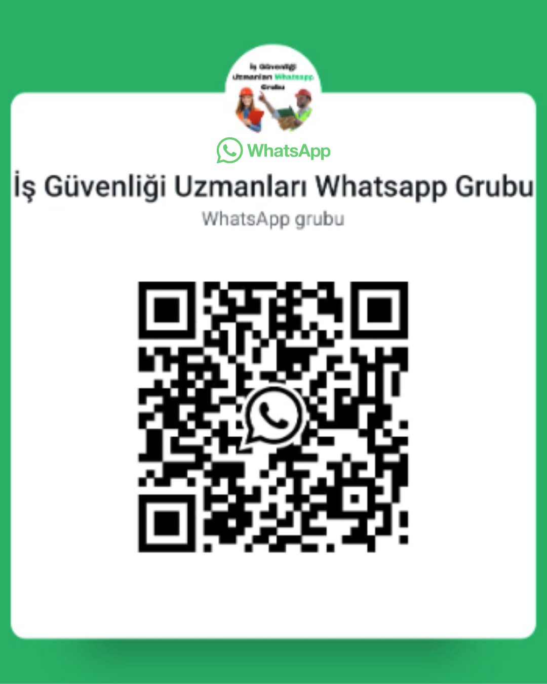 İş güvenliği uzmanları whatsapp grubu QR