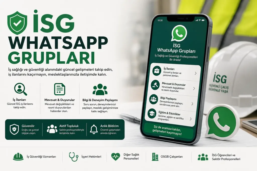 İSG Whatsapp Grupları 7 İSG Whatsapp Grupları